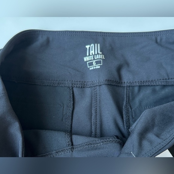 NWT Tail White Label Black Bermuda Mid Rise Stretch Golf Shorts UPF 50 Women’s 6 - Picture 2 of 9